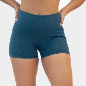 Senita Skin Adventure Rio Shorts (3.75 in. inseam) - Pacific Blue - Size Small